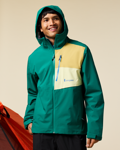 Impermeo 3L Hooded Shell Jacket - Men's - Malachite - US 8530